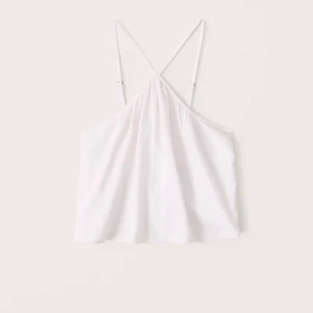 Abercrombie Halter Trapeze Linen Cami